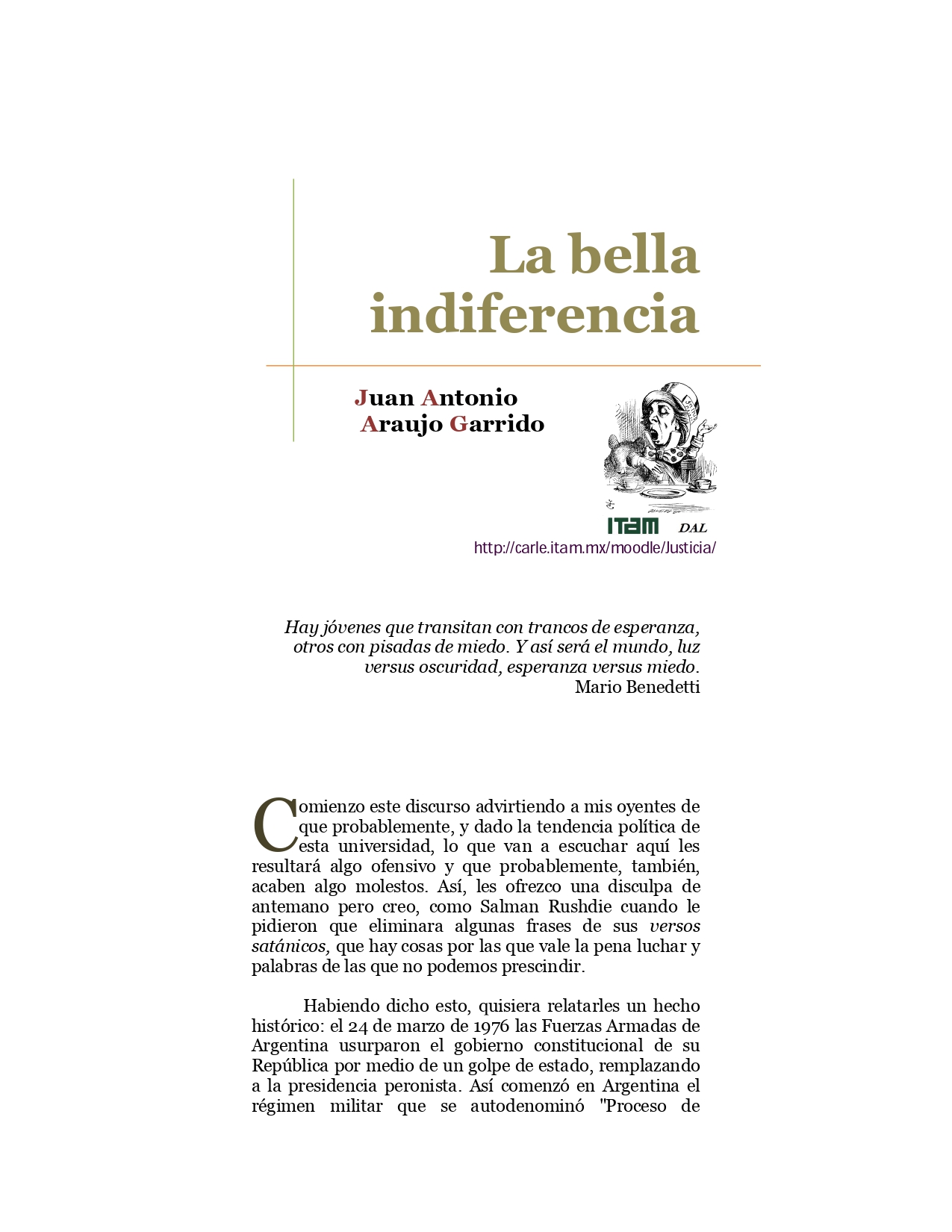 Discurso Antonio Araujo