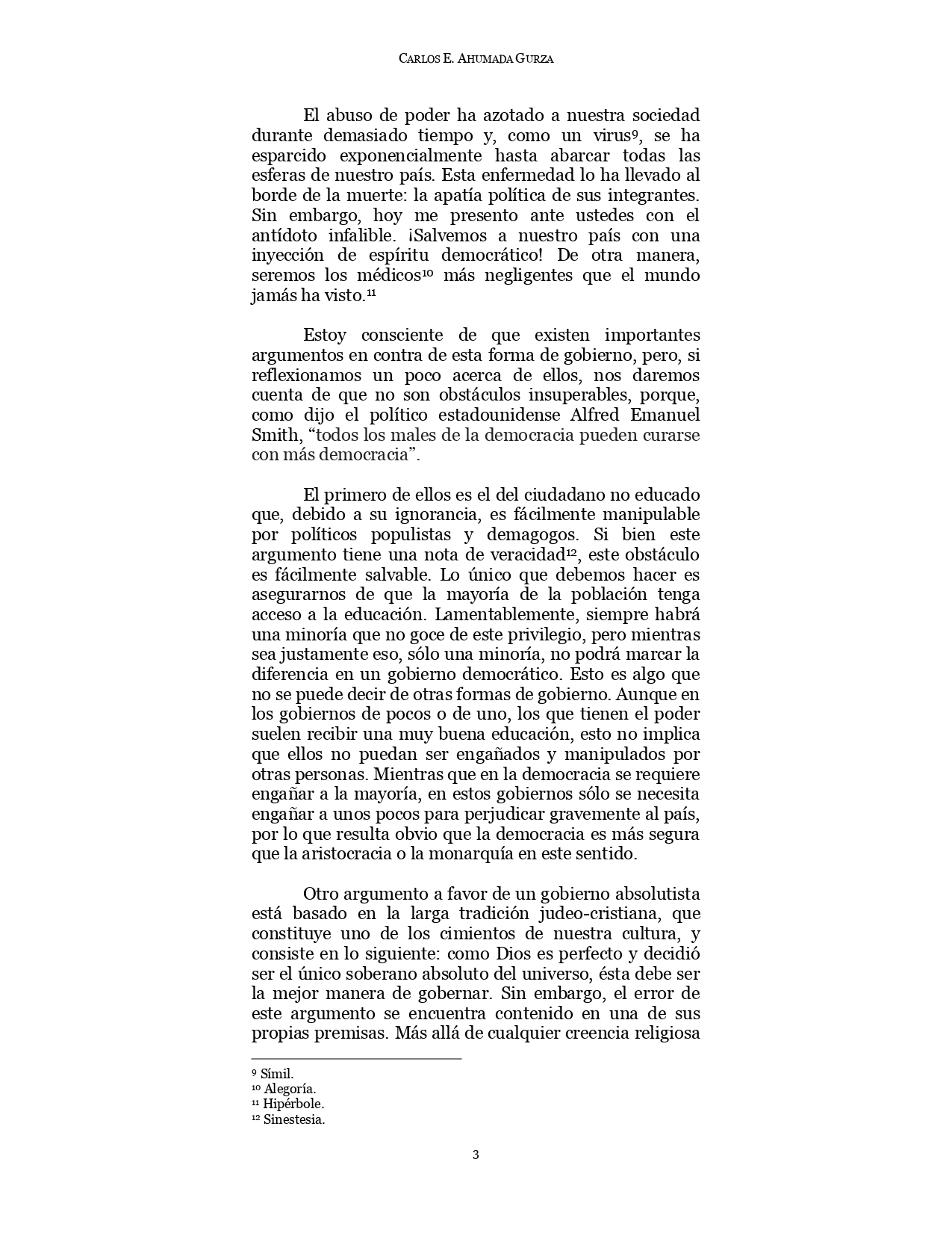 Discurso Carlos Ahumada