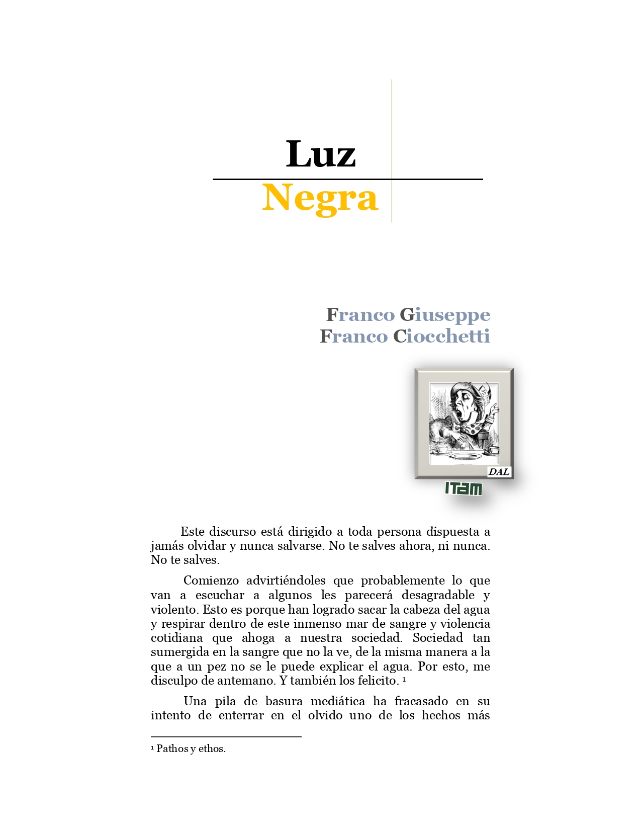 Discurso Franco Giuseppe