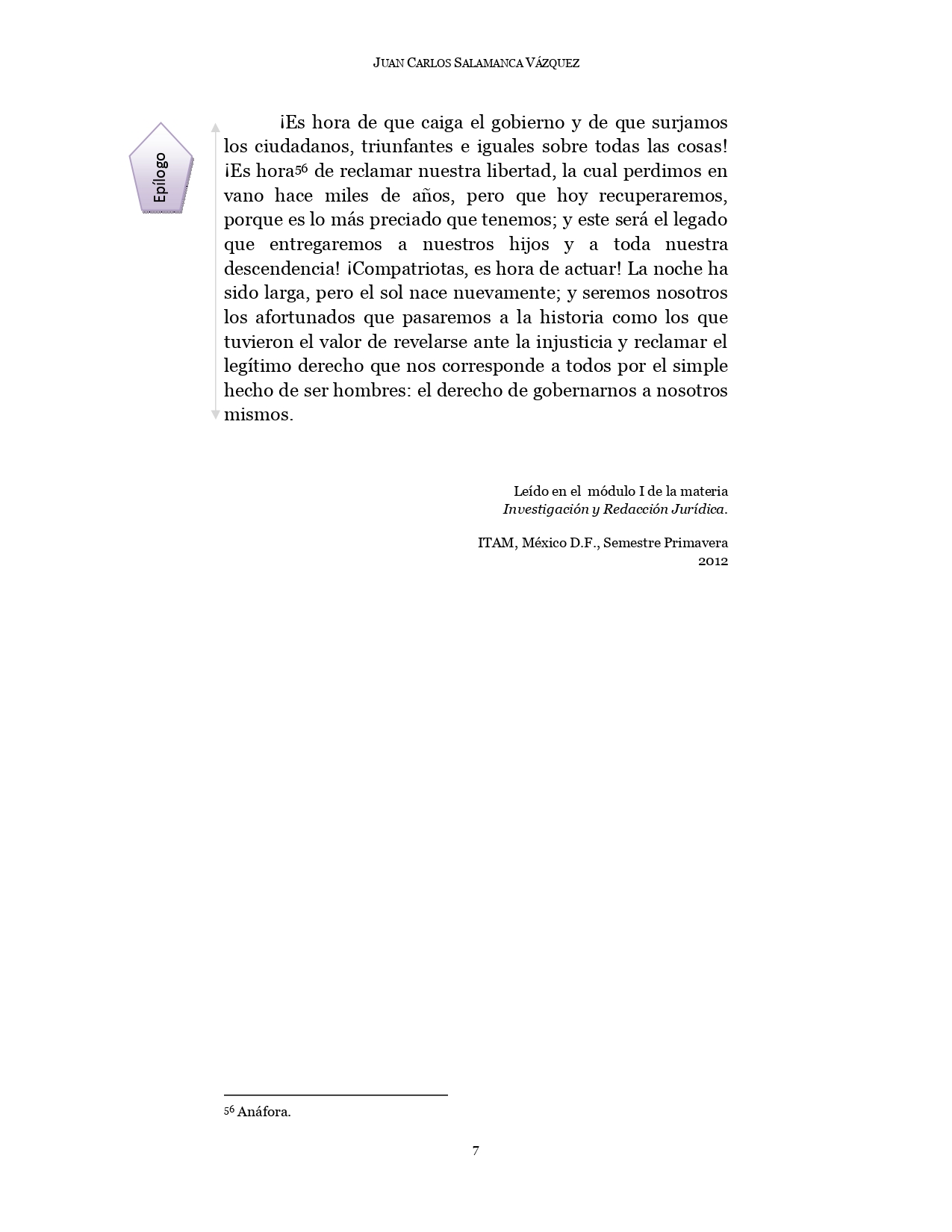 Discurso Juan Salamanca