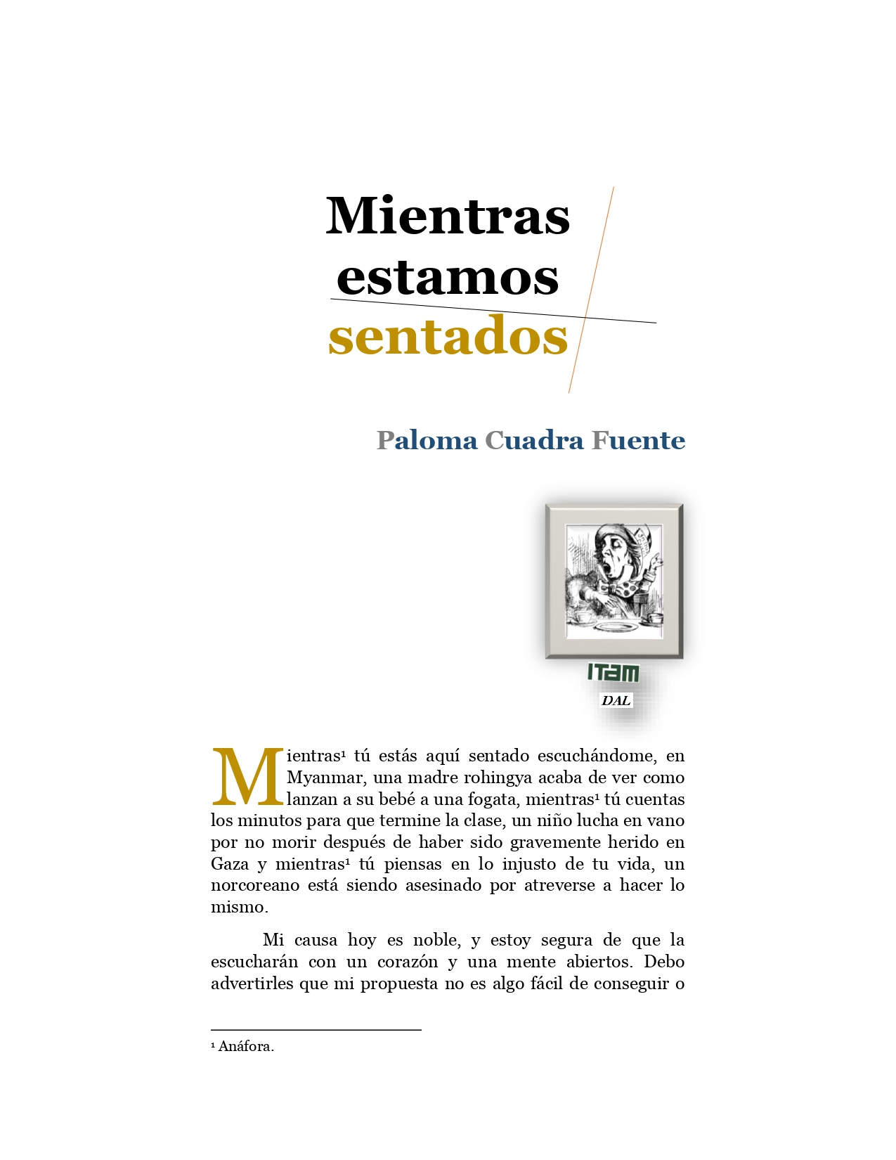 Discurso Paloma Cuadra