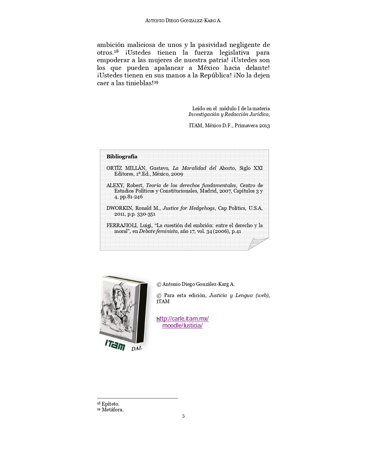 Discurso Antonio González