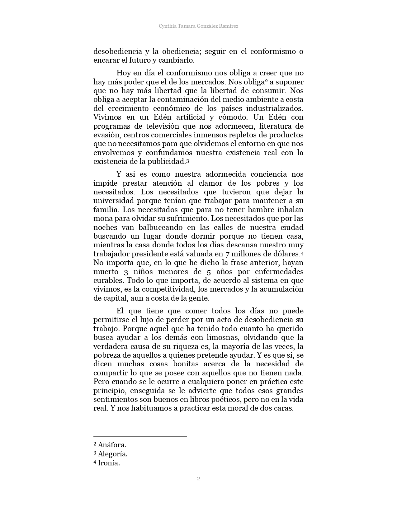 Discurso Cynthia Tamara